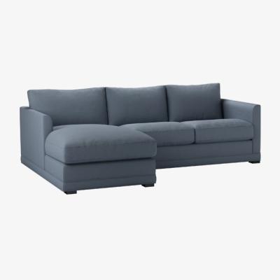 Sofa.com Aissa Small LHF Chaise Storage Sofa in Loch Brushed Linen Cotton - sofa.com