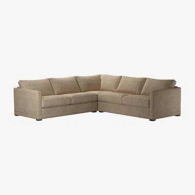 Sofa.com Aissa Medium Corner Sofa in Champagne Luxe Boucle - sofa.com