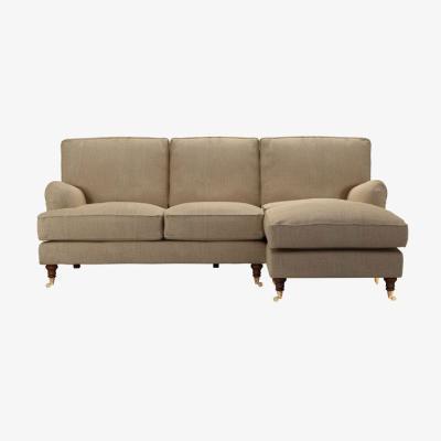 Sofa.com Bluebell RHF Chaise Sofa in Flax Pure Belgian Linen - sofa.com