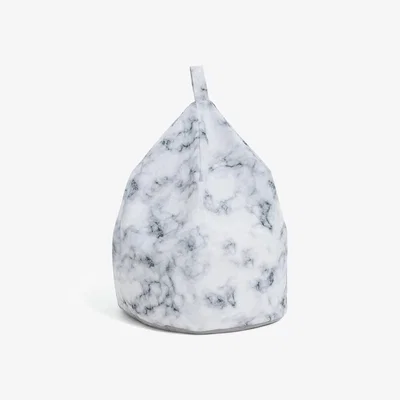 Dunelm Kaikoo Kids Marble Print Beanbag Grey