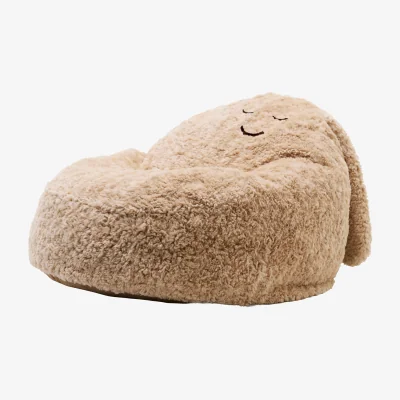 Nordic Nest Kid's Concept Snuggle bean bag chair Beige Ø80x50 cm