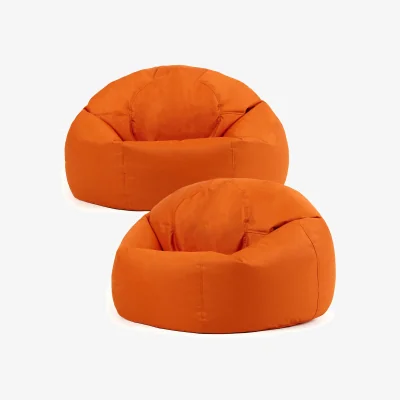 The Range Classic Indoor and Outdoor Bean Bag Set of 2 - Burnt Orange