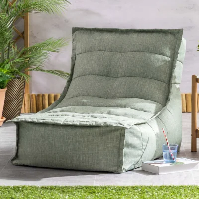 The Range Dolce Large Beanbag, Outdoor Woven - Green