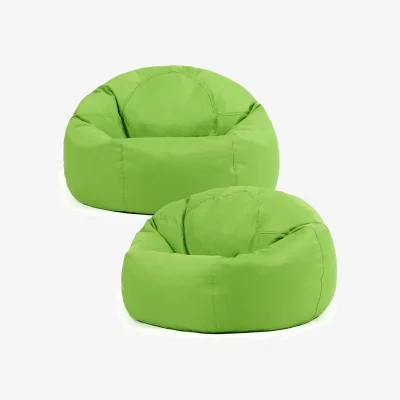 The Range Classic Indoor and Outdoor Bean Bag Set of 2 - Lime Green