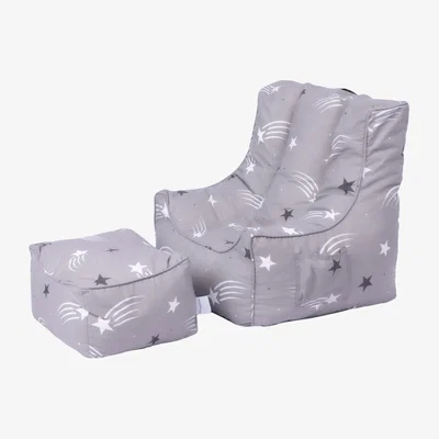 The Range Toddler Bean Bag Chair with Footrest - Shooting Star