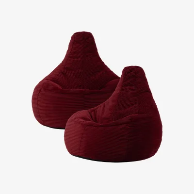 The Range icon Dalton Gaming Bean Bag Chair, Set of 2 - Burgundy
